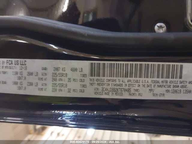 3C4NJDBB2KT670485 Jeep Compass Altitude 4x4