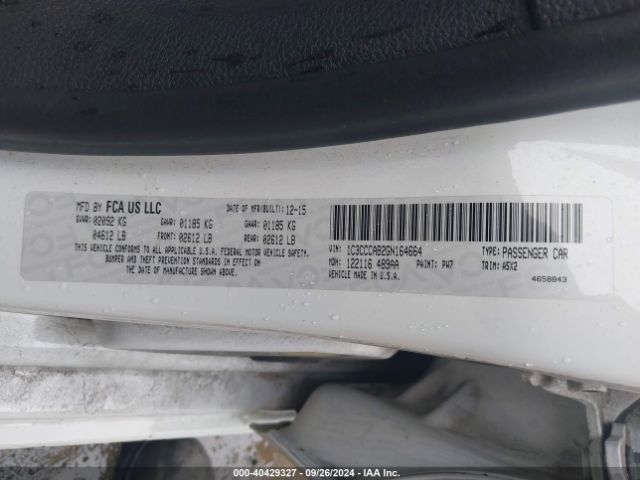 1C3CCCAB2GN164664 Chrysler 200 Limited