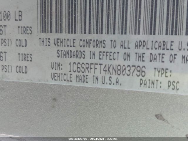 1C6SRFFT4KN803796 RAM 1500