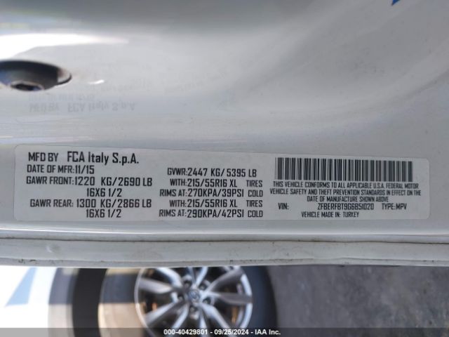 ZFBERFBT9G6B51020 RAM Promaster City Tradesman Slt
