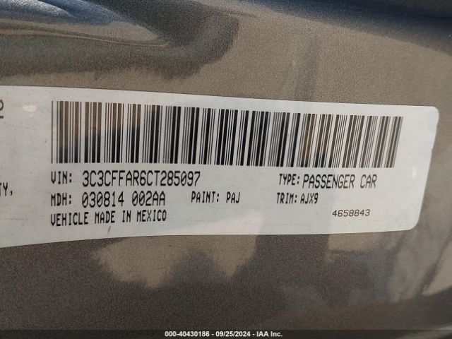 2012 FIAT 500 3C3CFFAR6CT285097 Photo 8
