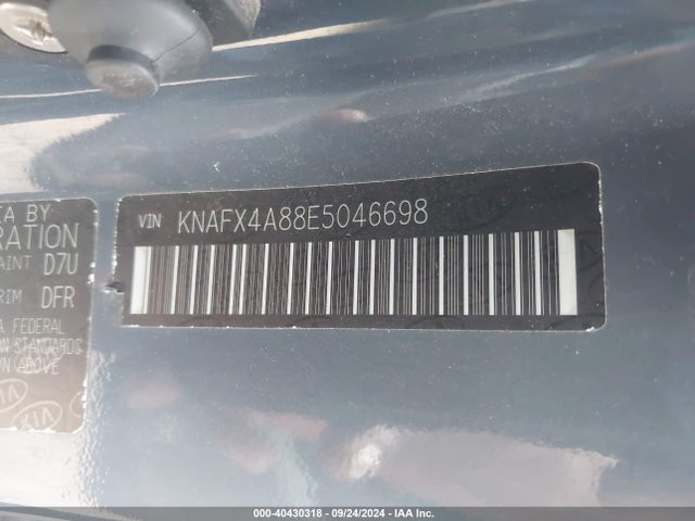 KIA FORTE EX 2014 KNAFX4A88E5046698 Image 9