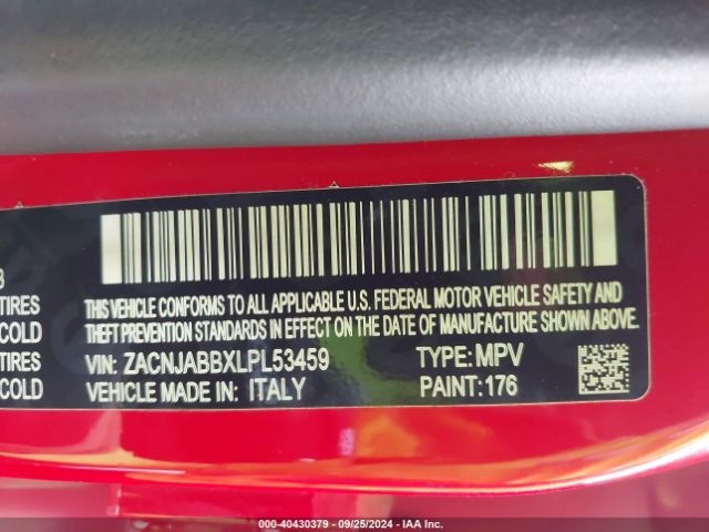 ZACNJABBXLPL53459 Jeep Renegade Latitude Fwd