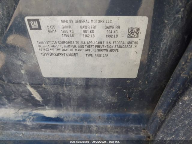 1G1PG5SB8E7390357 Chevrolet CRUZE LTZ