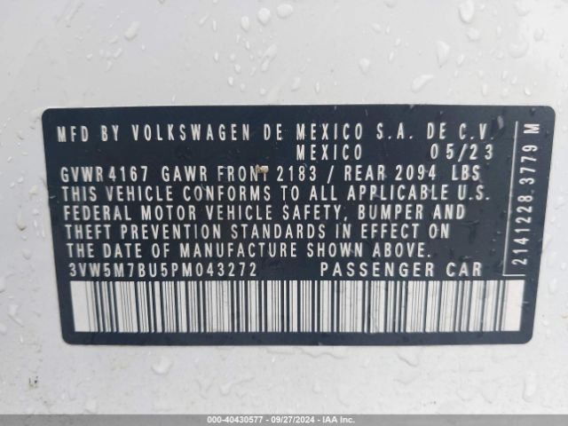 3VW5M7BU5PM043272 Volkswagen Jetta 1.5t S
