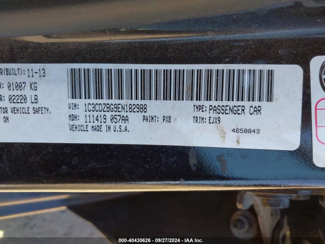 Dodge Avenger R/t 2014 1C3CDZBG9EN182988 Image 9