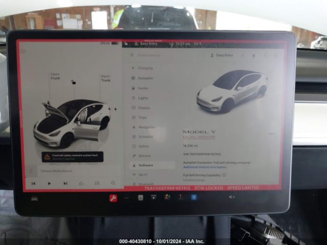 7SAYGDEF6NF457412 Tesla Model Y Performance Dual Motor All-wheel Drive