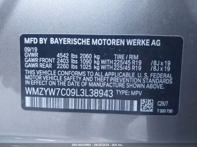 WMZYW7C09L3L38943 Mini Countryman Cooper S