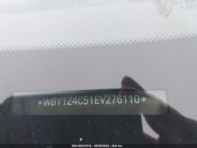 WBY1Z4C51EV276110 BMW I3 Base W/range Extender