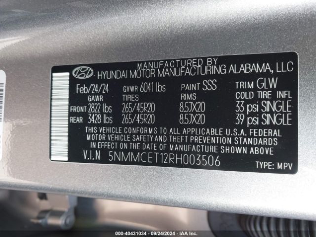 5NMMCET12RH003506 Genesis Electrified Gv70 Advanced Awd