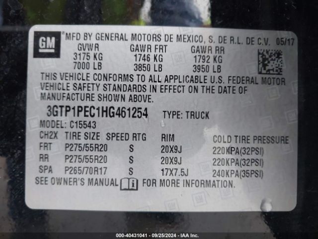 3GTP1PEC1HG461254 GMC Sierra 1500 Denali