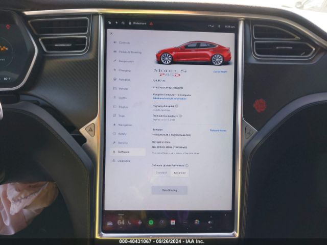 5YJSA1H43FF082819 Tesla Model S 85d/p85d