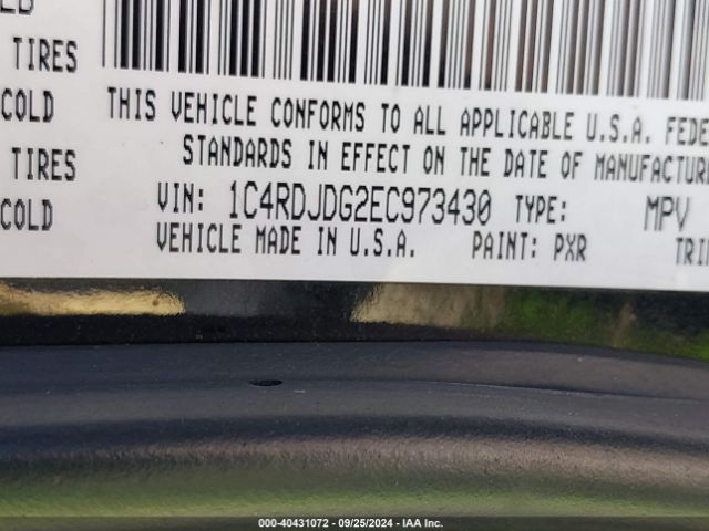 1C4RDJDG2EC973430 Dodge DURANGO LIMITED
