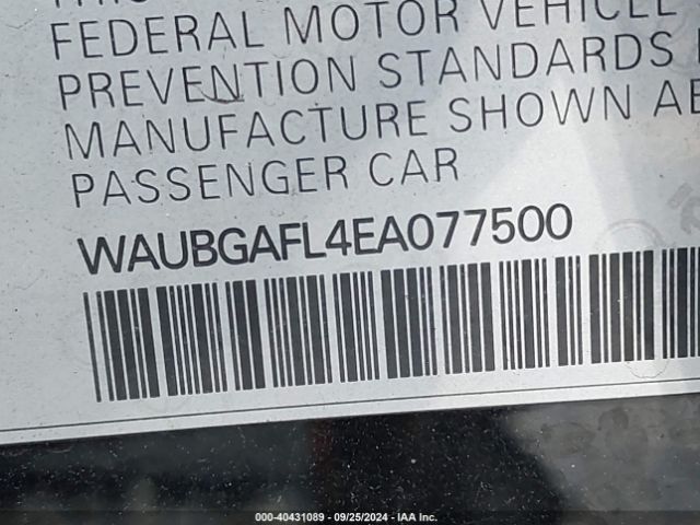 WAUBGAFL4EA077500 Audi S4 3.0t Premium Plus