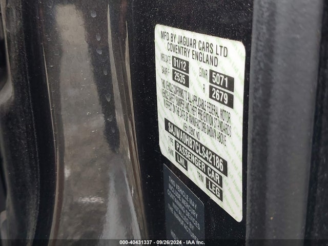 2012 JAGUAR XF SAJWA0HB7CLS42186 Photo 8