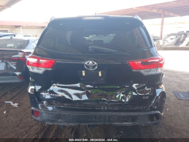5TDZZRFH9KS318620 Toyota Highlander Le Plus