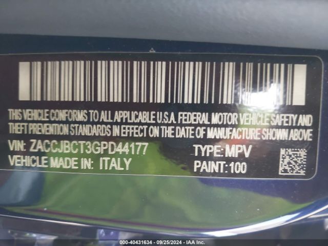 ZACCJBCT3GPD44177 Jeep Renegade Trailhawk
