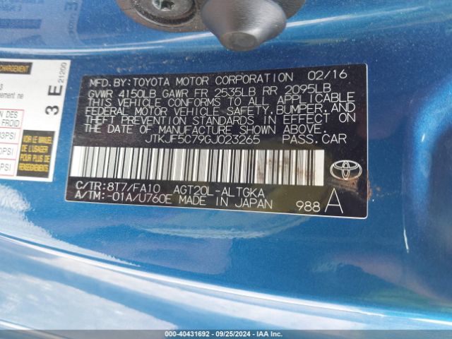 JTKJF5C79GJ023265 Scion TC