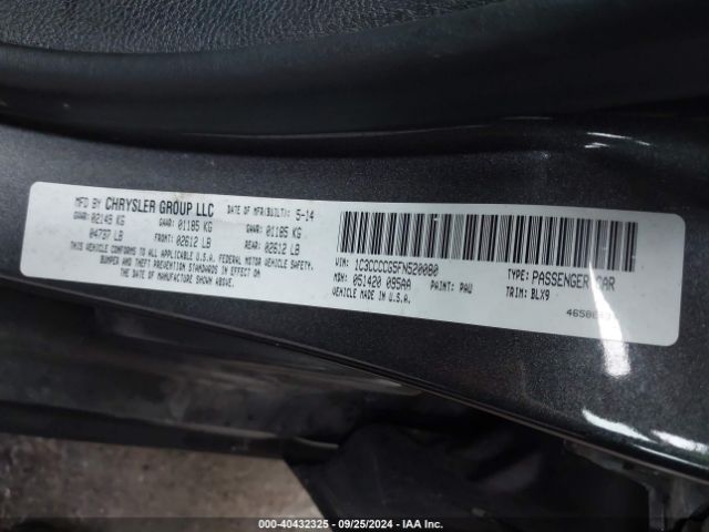 1C3CCCCG5FN520080 Chrysler 200 C
