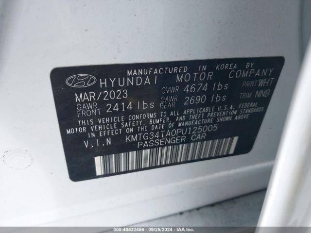 KMTG34TA0PU125005 Genesis G70 2.0t Rwd