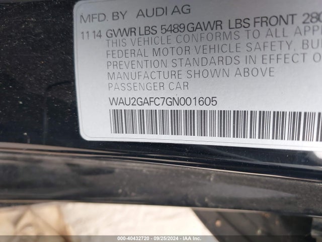 Audi A7 3.0t Premium Plus 2016 WAU2GAFC7GN001605 Image 9