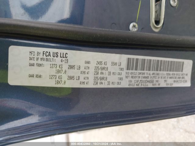 1C4PJMDX1KD446566 Jeep Cherokee Limited 4x4