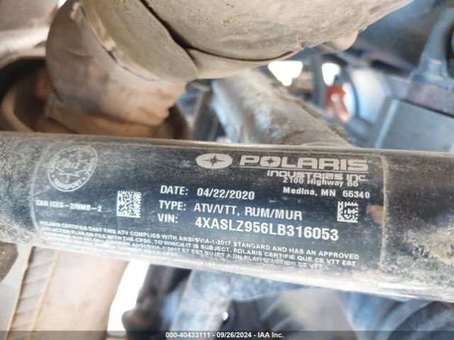 2020 POLARIS SPORTSMAN 4XASLZ956LB316053 Photo 9
