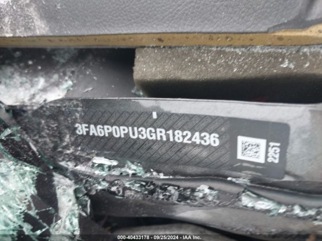 3FA6P0PU3GR182436 Ford Fusion Energi Se Luxury