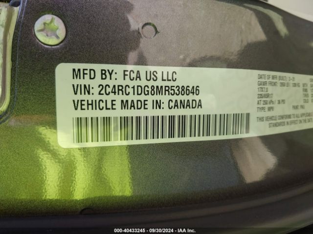 2C4RC1DG8MR538646 Chrysler Voyager Lxi