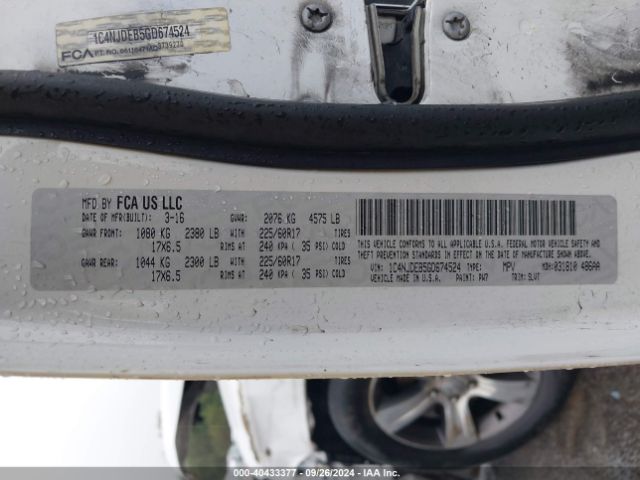 1C4NJDEB5GD674524 Jeep Compass High Altitude Edition