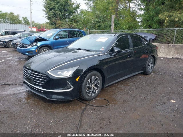 Hyundai Sonata Blue 2021 KMHL24JJ8MA023494 Image 2