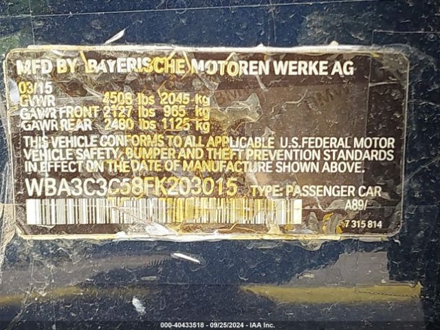 WBA3C3C58FK203015 BMW 320i Xdrive
