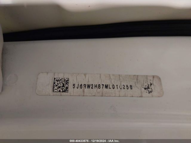 5J6RW2H87ML010258 Honda Cr-v Awd Ex-l