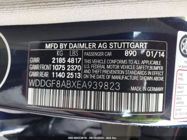 WDDGF8ABXEA939823 Mercedes-Benz C 300 Luxury 4matic/sport 4matic