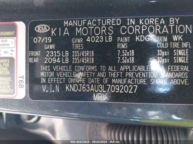 KNDJ63AU3L7092027 KIA Soul Gt-line