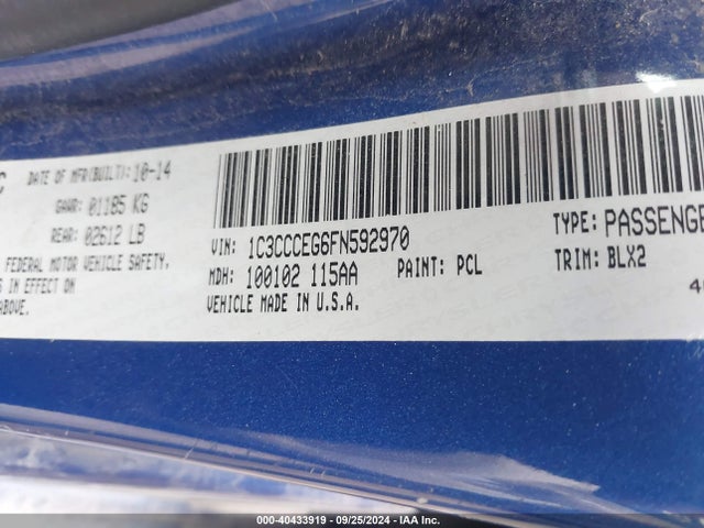 1C3CCCEG6FN592970 Chrysler 200 C