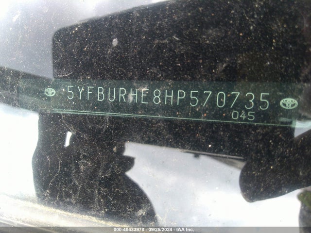 Toyota COROLLA LE 2017 5YFBURHE8HP570735 Image 9