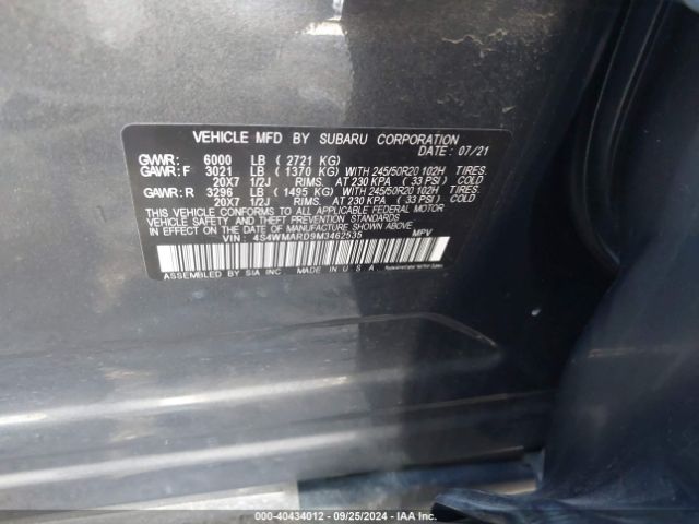4S4WMARD9M3462535 Subaru Ascent Touring