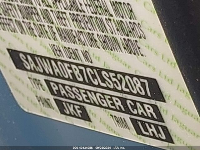 2012 JAGUAR XF SAJWA0FB7CLS52087 Photo 8