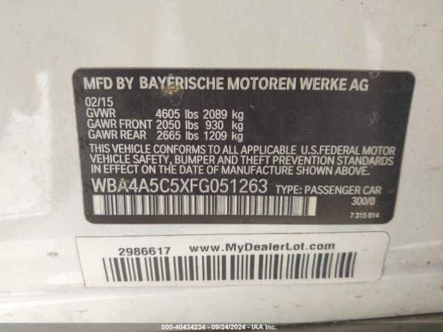 WBA4A5C5XFG051263 BMW 428 Gran Coupe