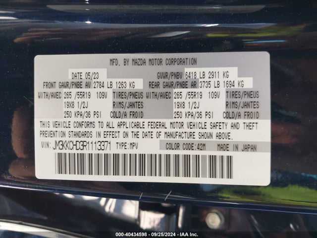 Mazda Cx-90 3.3 Turbo Preferred Plus 2024 JM3KKCHD3R1113371 Image 9