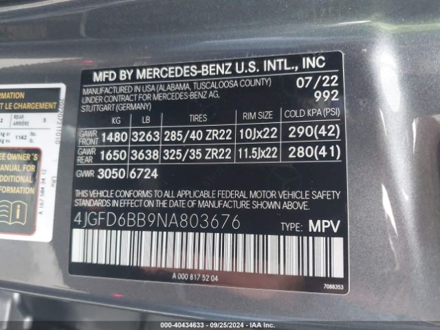 4JGFD6BB9NA803676 Mercedes-Benz Amg Gle 53 Coupe 4matic