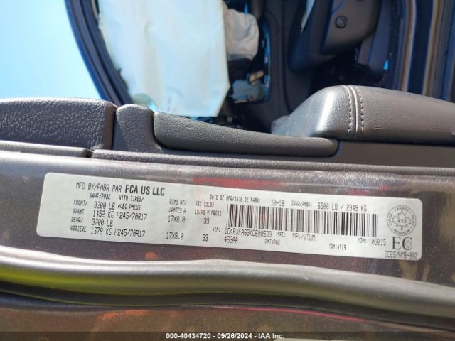 1C4RJFAG3KC600533 Jeep Grand Cherokee Laredo