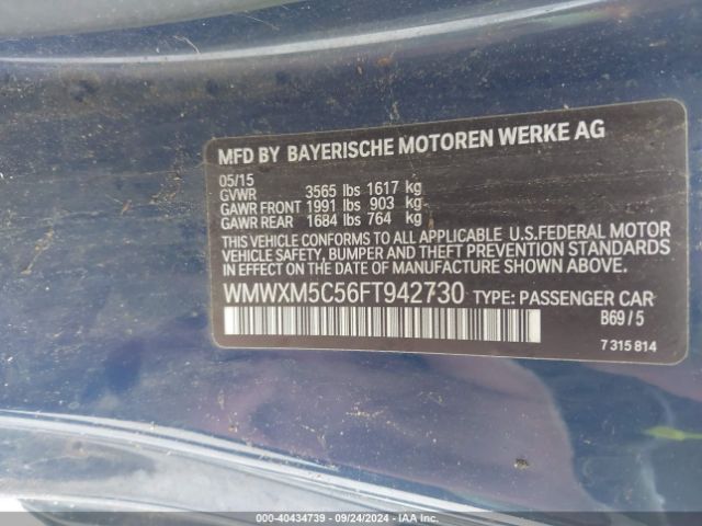 WMWXM5C56FT942730 Mini Hardtop Cooper