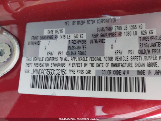JM1NDAC75G0102154 Mazda Mx-5 Miata Club
