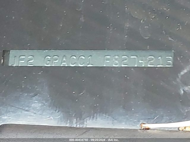 JF2GPACC1F8274213 Subaru Xv Crosstrek 2.0i Premium