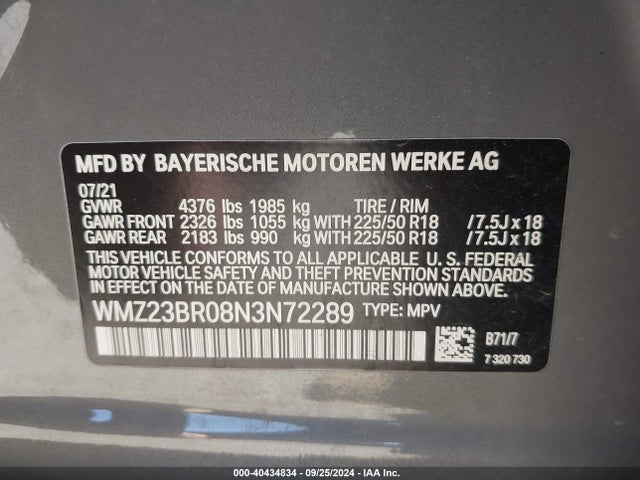 2022 MINI COUNTRYMAN WMZ23BR08N3N72289 Photo 8
