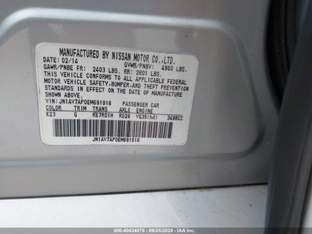 JN1AV7AP0EM691916 Infiniti Q50 Hybrid Premium