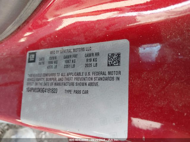 1G4PW5SK9G4181820 Buick Verano Sport Touring Group