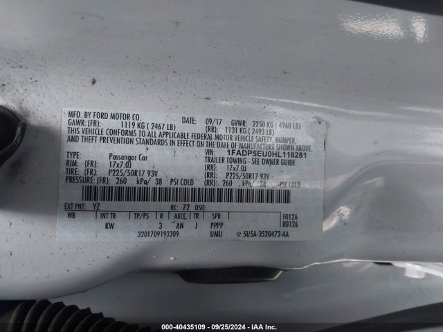 Ford C-max Energi Se 2017 1FADP5EU0HL118281 Image 9
